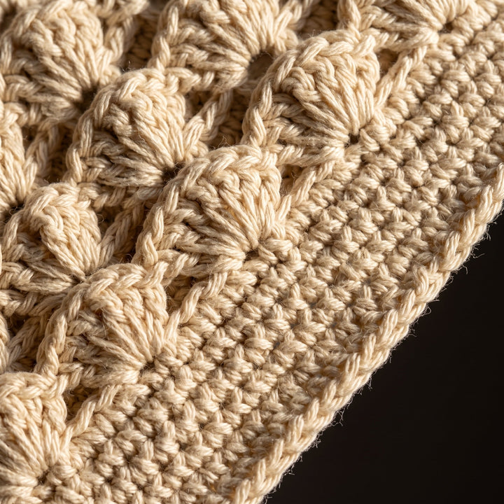 Easy Textured Shell Stitch Blanket Crochet Pattern